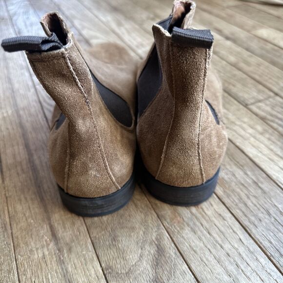 Suede Chelsea Boots‎ Ankle Slip On Pull Tab Dress Casual Style - Picture 6 of 10